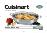 Cuisinart CSK-150 - Nonstick Oval Electric Skillet Specifications