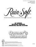 RainSoft UF Series Specifications