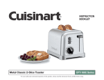 Cuisinart CPT-160 Specifications