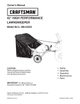 Craftsman 486.24222 Owner`s manual