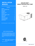 York BP 036 Installation manual