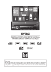 Dual DV704i Owner`s manual