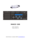 Elation MAGIC-260 User manual