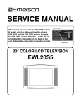 Emerson EWL20S5 Service manual