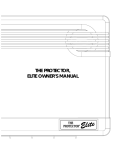 Elite The Protector Owner`s manual