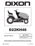 Dixon D22KH46 Operator`s manual