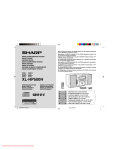 Sharp XL-HP500H Specifications