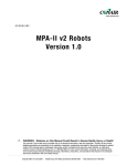 Conair MPA Technical information