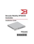 Brocade Communications Systems RFS6000 Installation guide