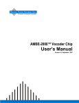 Digital Voice Systems AMBE-2000 User`s manual