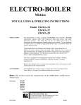 Electro Industries EB-MA-20 Operating instructions