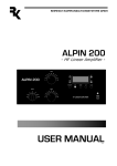 REIMESCH KOMMUNIKATIONSSYSTEME GMBH ALPIN 200 User manual