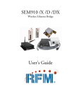 RFM SEM910DX User`s guide