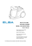 Elba EVC-B2014CY(RD) Owner`s manual