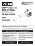 Ryobi RY09050 Operator`s manual