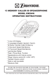 Emerson EM2646 Operating instructions