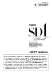 Sigma EF-530 DG SUPER SA-STTL User`s manual