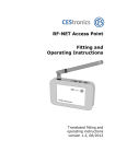 CES RF-NET Operating instructions