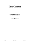 Data Connect V.3600UI User manual