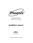 Avital Phoenix 2 Installation manual
