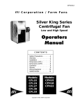 SK Centrifugal Fan Operators Manual