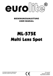 EuroLite ML-575E User manual