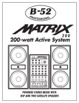 ETI Sound Systems, INC MATRIX-600 s Instruction manual