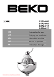 Beko CSA 24002 - Technical data