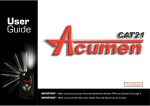 Acumen CAT21 User guide