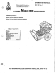Sherwin-Williams 2800 Owner`s manual