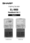 EL-9900 Handbook Vol. 1 Algebra