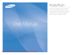 Samsung PL80 User manual
