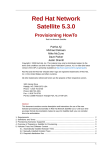 Red Hat SATELLITE 5.3.0 RELEASE NOTES Installation guide