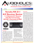 Yamaha RX-Z9 Specifications