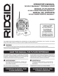 RIDGID R84081 Operator`s manual
