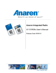 Anaren A1101R09x User`s manual