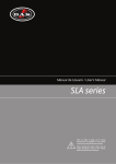 D.A.S. SLA Series User`s manual