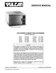 Vulcan-Hart VSX7GC Service manual