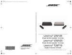 Bose LIFESTYLE V25 Technical information