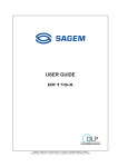 Sagem CP 110-X User guide