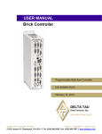 Delta Tau 5xx-603869-xUxx User manual