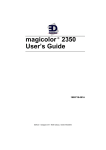 EDNord MAGICOLOR 2350 User`s guide