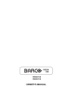 Barco R5975039 Owner`s manual