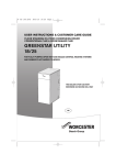 User manual for Greenstar Utility 18/25