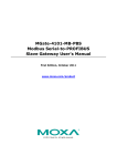 Moxa Technologies MGate MB3000 Modbus User`s manual