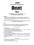 Antari Onboard DMX User manual