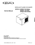 Cornelius SERIES 750 (R404a) Service manual