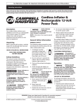 Campbell Hausfeld CC2300 Operating instructions