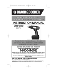 Black & Decker BD12PS Instruction manual