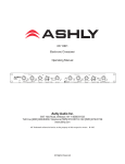 Ashly XR-1 Specifications
